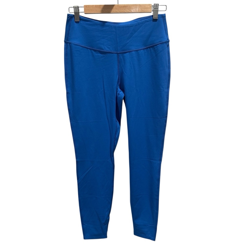 New Running Girl Women's Leggings Size L High Waisted Buttery Soft Deep Blue - Picture 7 of 9